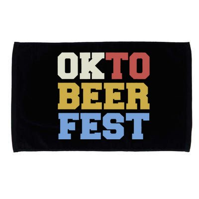 Oktobeerfest Funny Oktoberfest Drinking Team Microfiber Hand Towel