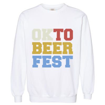 Oktobeerfest Funny Oktoberfest Drinking Team Garment-Dyed Sweatshirt