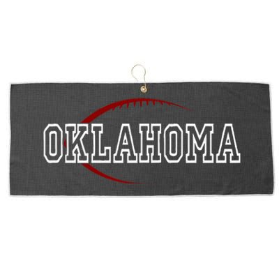 Oklahoma Football Large Microfiber Waffle Golf Towel