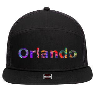 Orlando Floral Power 7 Panel Mesh Trucker Snapback Hat