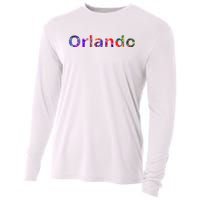 Orlando Floral Power Cooling Performance Long Sleeve Crew