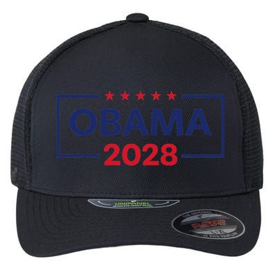 Obama For President 2028 Obama 2028 Flexfit Unipanel Trucker Cap