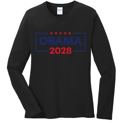 Obama For President 2028 Obama 2028 Ladies Long Sleeve Shirt