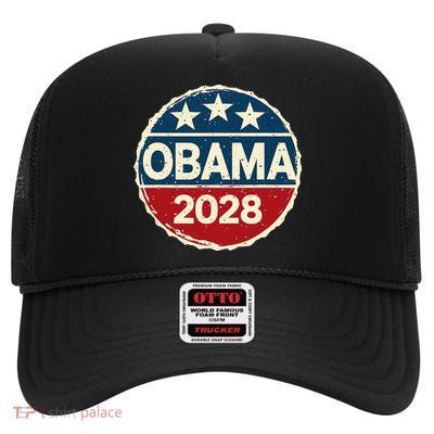 Obama For President 2028 Obama 2028 High Crown Mesh Back Trucker Hat