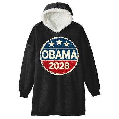 Obama For President 2028 Obama 2028 Hooded Wearable Blanket