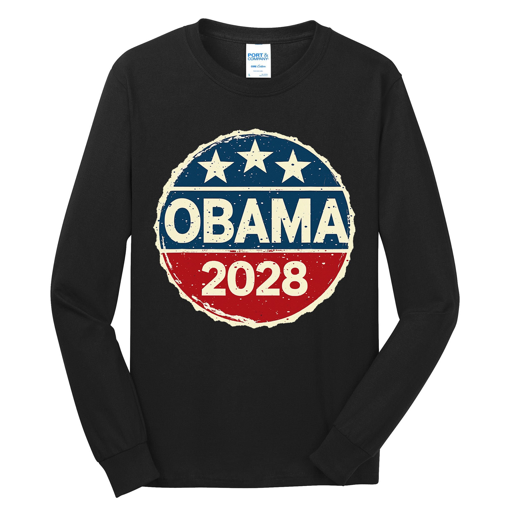 Obama For President 2028 Obama 2028 Tall Long Sleeve T-Shirt