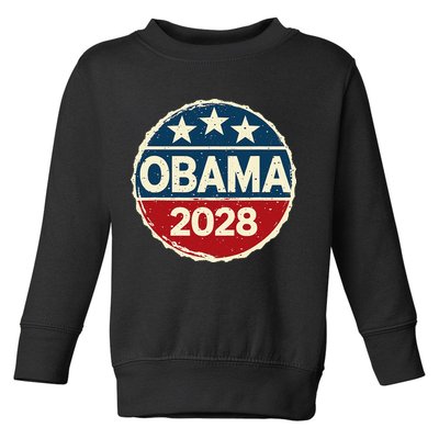 Obama For President 2028 Obama 2028 Toddler Sweatshirt