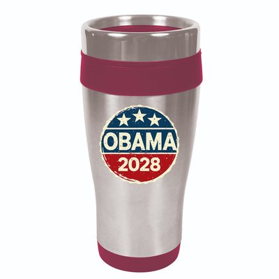 Obama For President 2028 Obama 2028 16oz Travel Tumbler