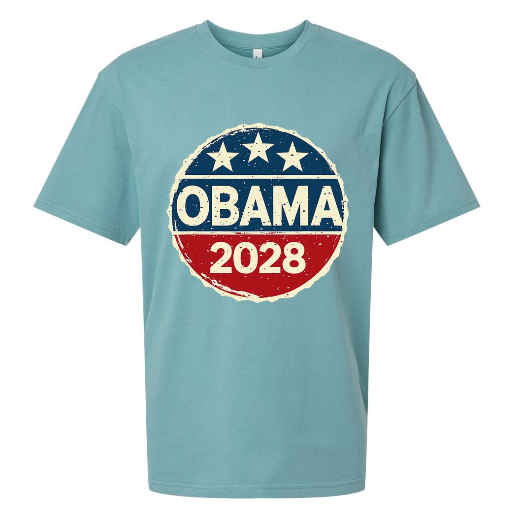 Obama For President 2028 Obama 2028 Sueded Cloud Jersey T-Shirt