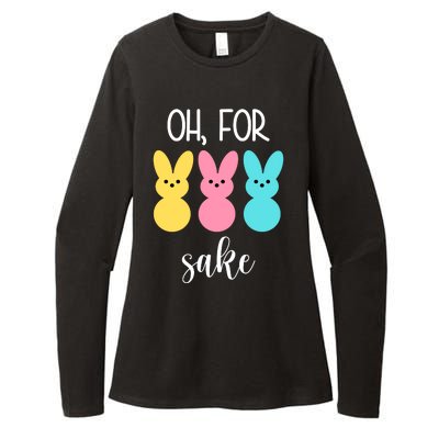 Oh For Peeps Sake Easter Funny Cute Womens CVC Long Sleeve Shirt