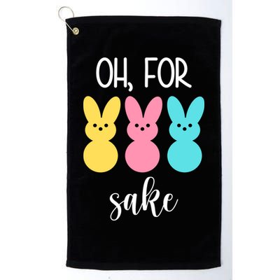Oh For Peeps Sake Easter Funny Cute Golf Towel