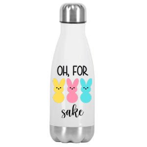 Oh For Peeps Sake Easter Funny Cute Stainless Steel Insulated Water Bottle