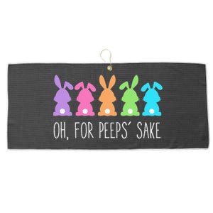 Oh For Peeps Sake , Easter, Easter Gift Day Large Microfiber Waffle Golf Towel