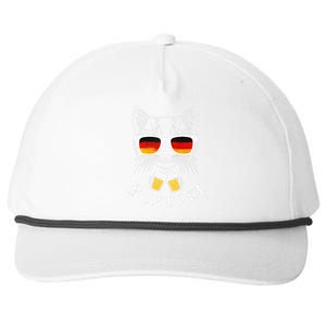 Oktoberfest Funny Prost Pun Purrost Cat Snapback Five-Panel Rope Hat