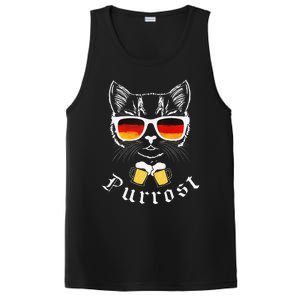 Oktoberfest Funny Prost Pun Purrost Cat PosiCharge Competitor Tank