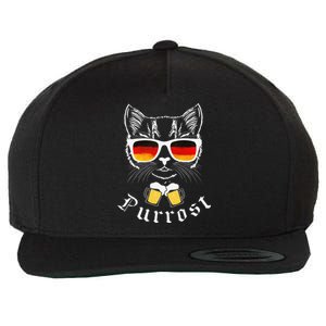 Oktoberfest Funny Prost Pun Purrost Cat Wool Snapback Cap