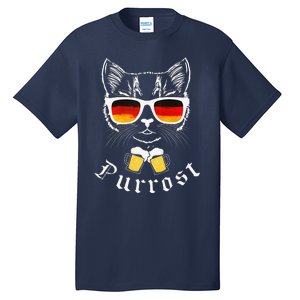 Oktoberfest Funny Prost Pun Purrost Cat Tall T-Shirt