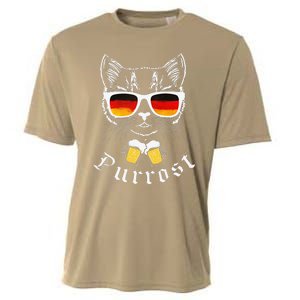 Oktoberfest Funny Prost Pun Purrost Cat Cooling Performance Crew T-Shirt