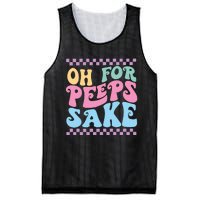 Oh For Peeps Sake Happy Easter Mesh Reversible Basketball Jersey Tank