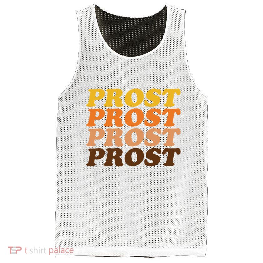 Oktoberfest Funny Prost Mesh Reversible Basketball Jersey Tank