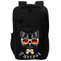 Oktoberfest Funny Prost Pun Purrost Cat Impact Tech Backpack