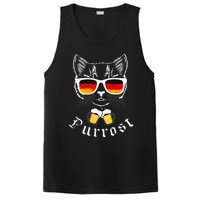 Oktoberfest Funny Prost Pun Purrost Cat PosiCharge Competitor Tank