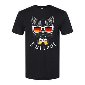 Oktoberfest Funny Prost Pun Purrost Cat Softstyle CVC T-Shirt