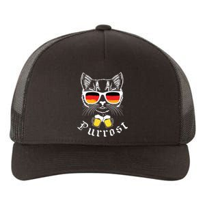 Oktoberfest Funny Prost Pun Purrost Cat Yupoong Adult 5-Panel Trucker Hat