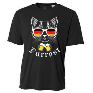 Oktoberfest Funny Prost Pun Purrost Cat Cooling Performance Crew T-Shirt