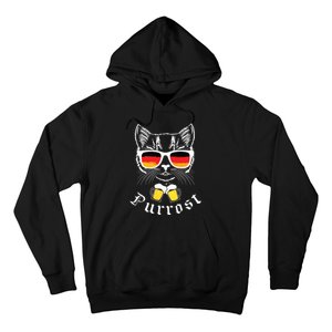 Oktoberfest Funny Prost Pun Purrost Cat Hoodie