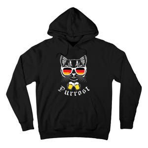 Oktoberfest Funny Prost Pun Purrost Cat Tall Hoodie