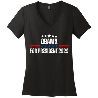 Obama For President 2028 Women's V-Neck T-Shirt