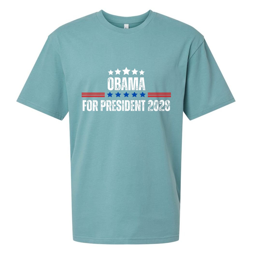 Obama For President 2028 Sueded Cloud Jersey T-Shirt