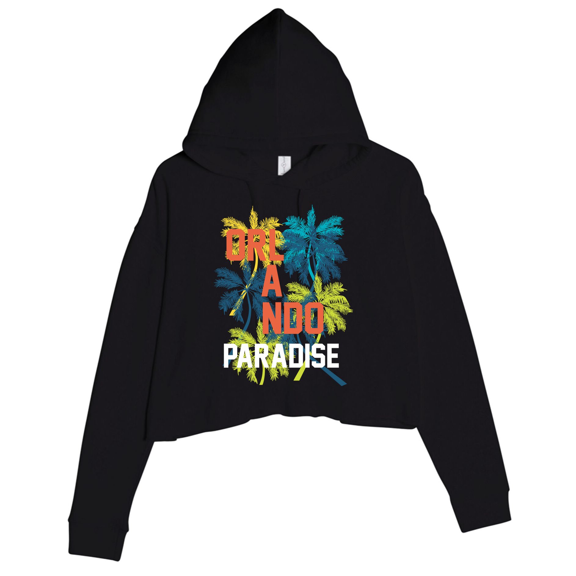 Orlando Florida Paradise Crop Fleece Hoodie