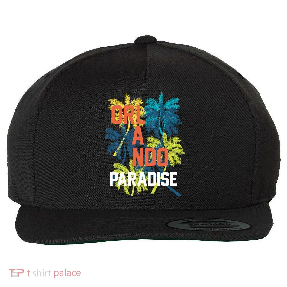 Orlando Florida Paradise Wool Snapback Cap