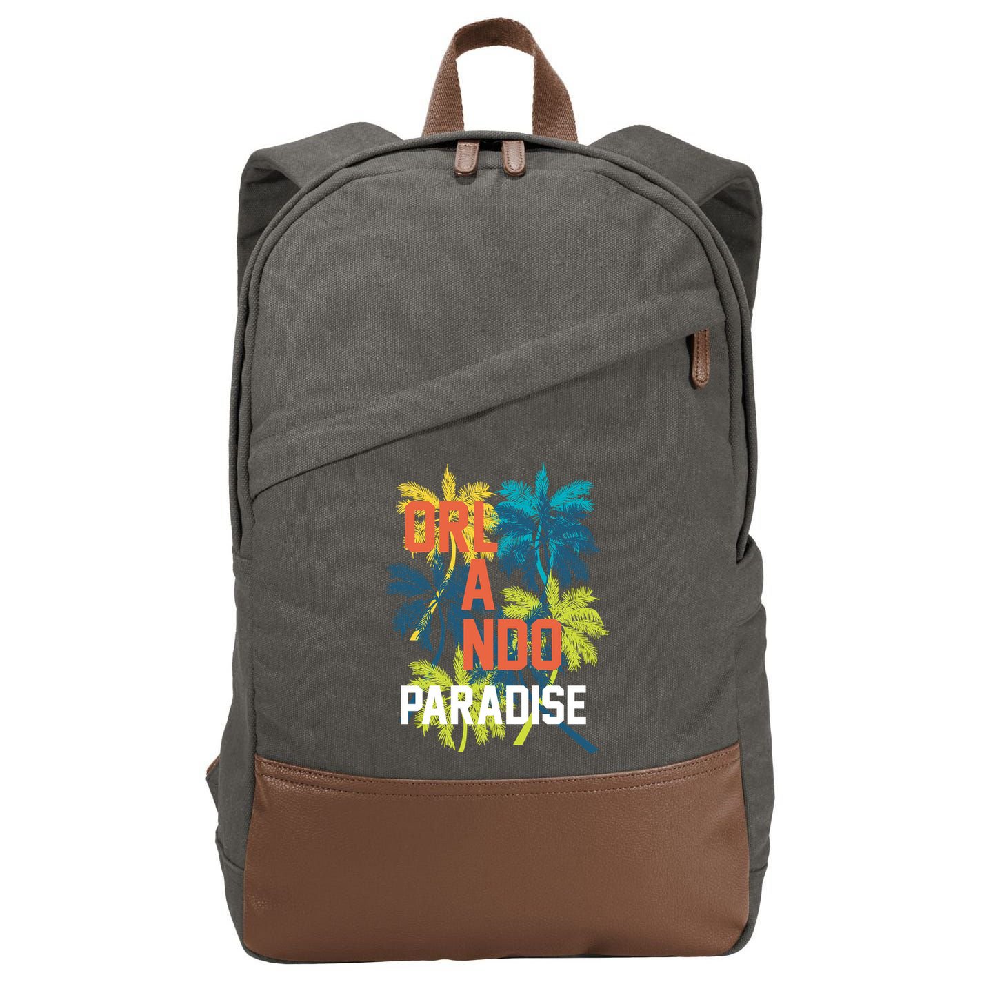 Orlando Florida Paradise Cotton Canvas Backpack