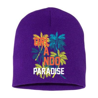 Orlando Florida Paradise Short Acrylic Beanie