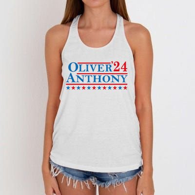 Oliver For President 2024 Women's Knotted Racerback Tank