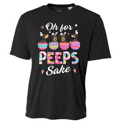 Oh For Peepss Sake Dachshund Easter Daschund Bunny Doxi Dog Cooling Performance Crew T-Shirt