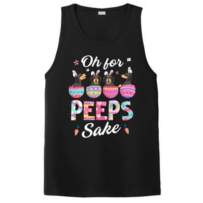 Oh For Peepss Sake Dachshund Easter Daschund Bunny Doxi Dog PosiCharge Competitor Tank