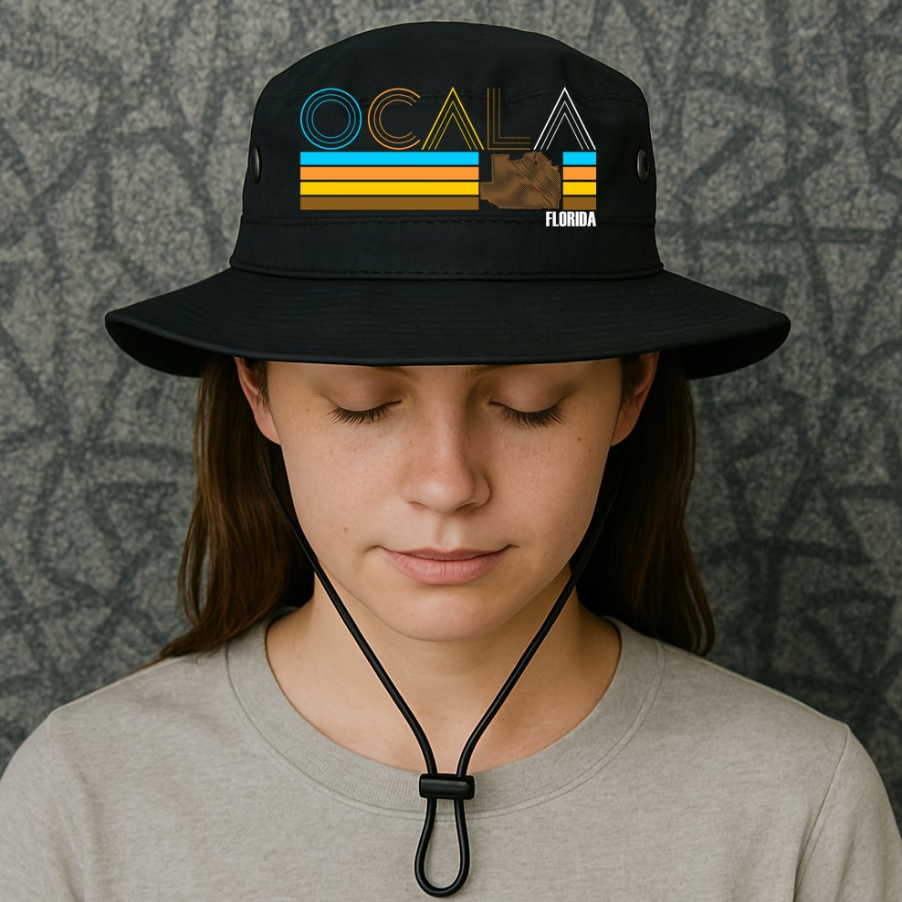 Ocala Florida Retro Bucket Hat