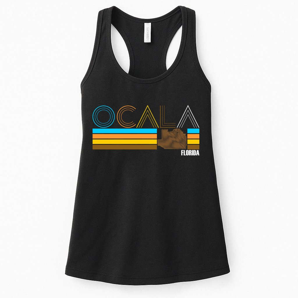 Ocala Florida Retro Womens Tank Top
