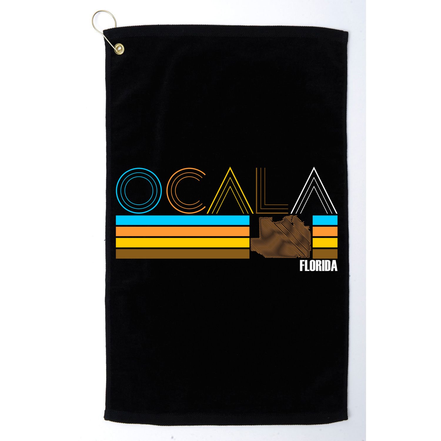 Ocala Florida Retro Golf Towel