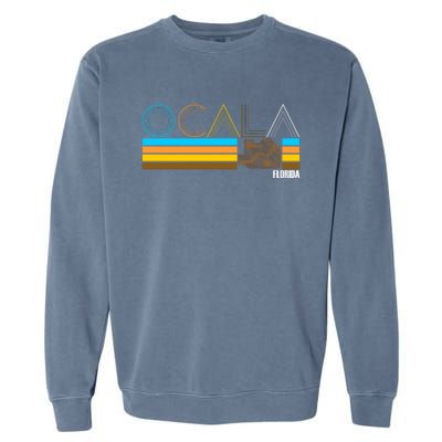 Ocala Florida Retro Garment-Dyed Sweatshirt