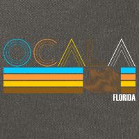 Ocala Florida Retro Cotton Canvas Backpack