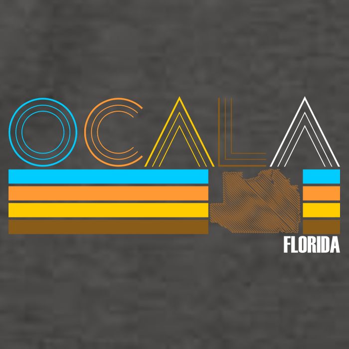 Ocala Florida Retro Vector Backpack