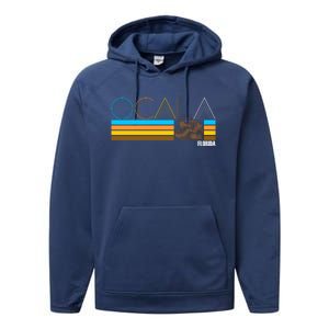 Ocala Florida Retro Performance Fleece Hoodie