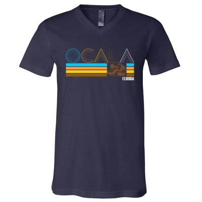 Ocala Florida Retro V-Neck T-Shirt