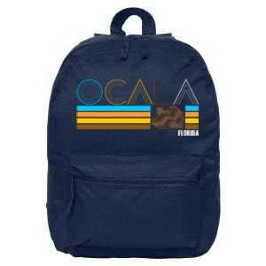 Ocala Florida Retro 16 in Basic Backpack