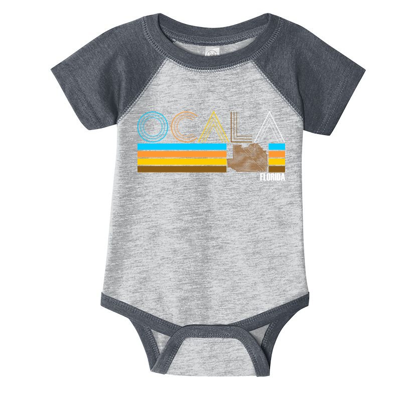 Ocala Florida Retro Infant Baby Jersey Bodysuit